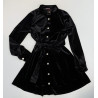 Rochie neagra din catifea