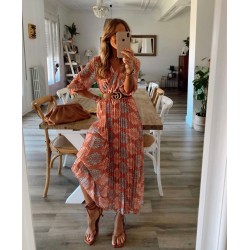 Rochie Solata palm leaf...