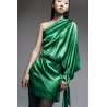 Rochie satinata verde