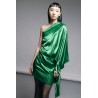 Rochie satinata verde