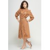 Rochie Din Poplin Maron