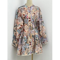 Rochie Zimmia color flowers