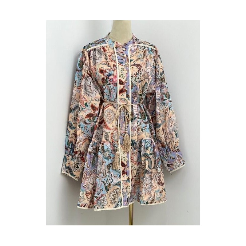 Rochie Zimmia color flowers