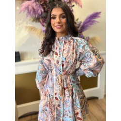 Rochie Zimmia color flowers
