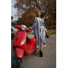 Compleu din tricot cu cardigan fashion print