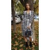 Compleu din tricot cu cardigan fashion print