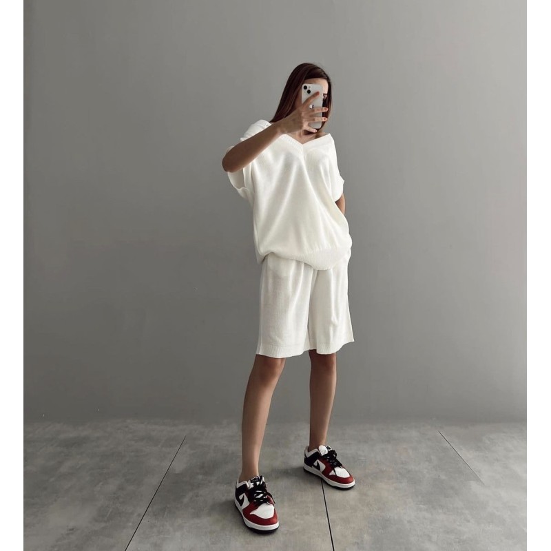 Compleu tricot fin Odine cu encoeur