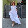 Rochie alba din poplin