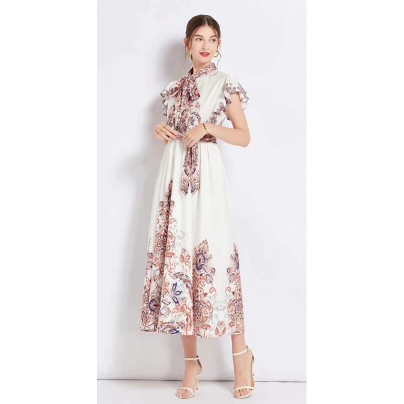 Rochie super premium Zimmia alba