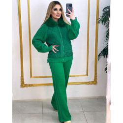 Compleu din doua piese tricot sporty look