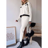 Compleu din tricot cu fusta Betty white clasic