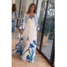 Rochie White Blue