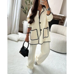 Compleu din TRICOT White Chic