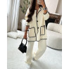 Compleu din TRICOT White Chic