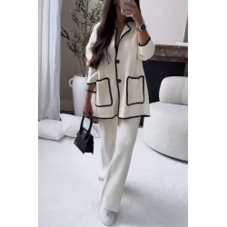 Compleu din TRICOT White Chic