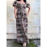 Rochie Lunga Animal print din bumbac