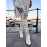 Cizme Bijou din piele naturala, necaptusite, perforate, realizate pe comanda