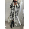 Compleu din tricot cu cardigan fashion print