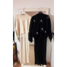 Compleu rochie plus pulover cu scoici