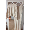 Compleu rochie plus pulover cu scoici