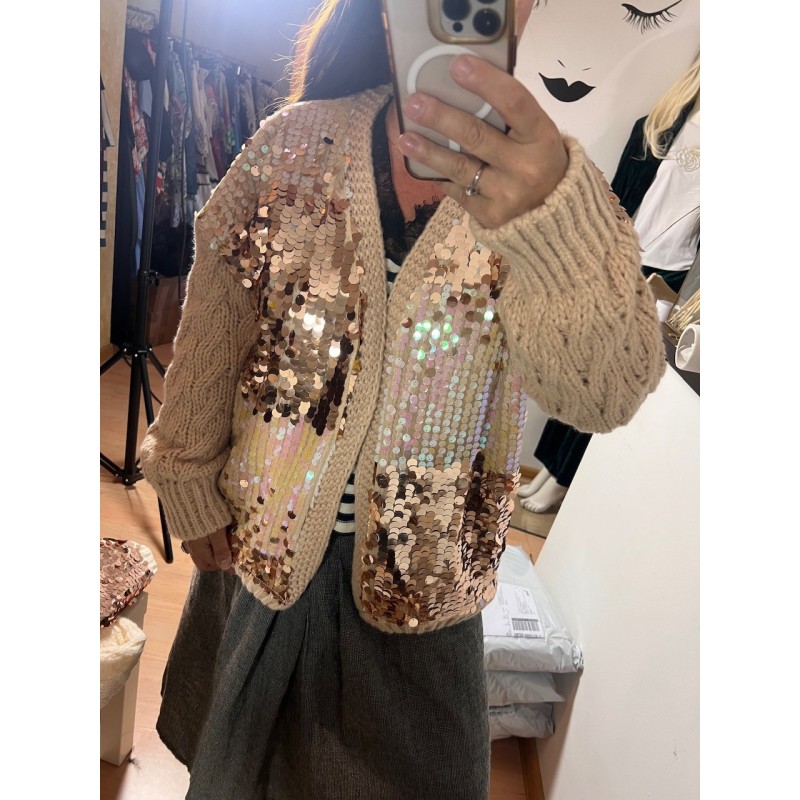 Cardigan cu paiete