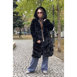 Haina de blana artificiala cu gluga Chantu M, L, XL, XXL