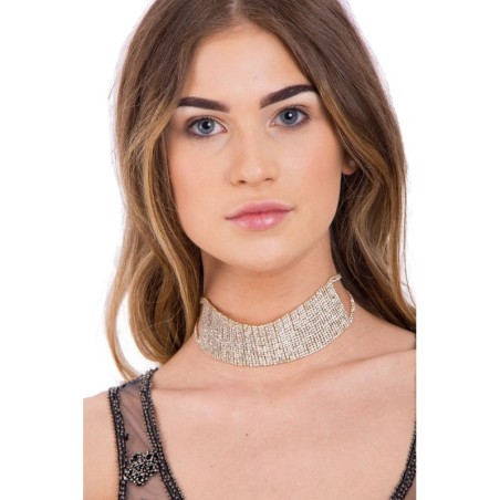 Gold Diamante Choker
