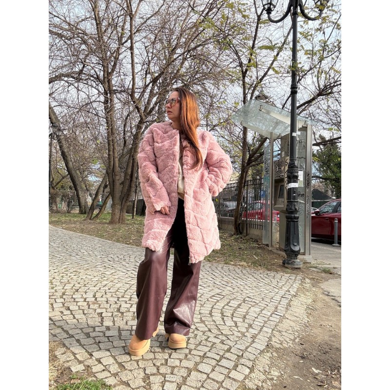 Haina Blana Artificiala Dusty Pink Nuria