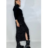 Compleu diva negru cu fusta cu paiete