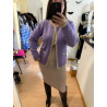 Cardigan elegant purple