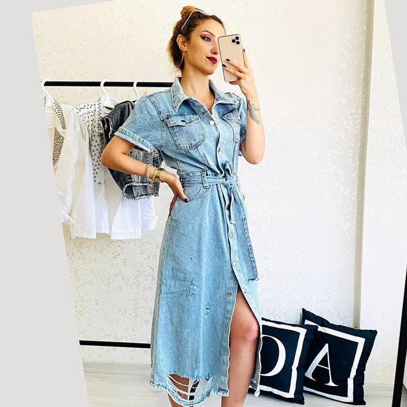 Rochie de blug Teodora Blue