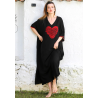 Rochie caftan cu inima vascoza marime mare