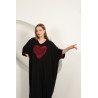 Rochie caftan cu inima vascoza marime mare