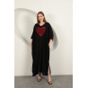 Rochie caftan cu inima vascoza marime mare