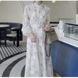 Rochie DIAFANA SUPERPREMIUM alba cu pietre
