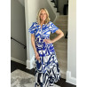 Rochie Poplin marime aqua shades mare si mica