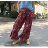 Fusta Pantalon BOHO cu Betelie cu paiete RED