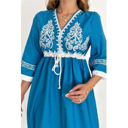 Rochie Boho Mia blue