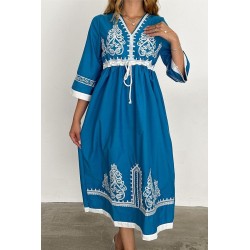 Rochie Boho Mia blue