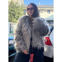 Haina din blana artificiala blana fluffy