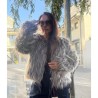 Haina din blana artificiala blana fluffy