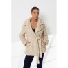 Haina blana artificiala Moon Knitted Bej