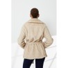 Haina blana artificiala Moon Knitted Bej