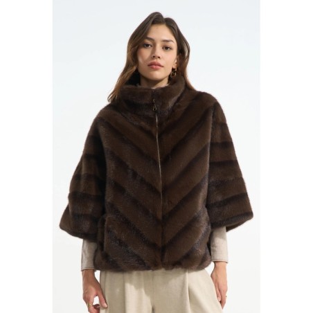 Haina ELEGANSIA capa blana artificiala Brown
