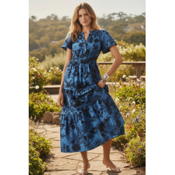 Rochie Poplin albastra...