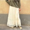 Fusta broderie englezeasca Bej