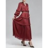 Rochie SUPERPREMIUM silky luxury wine