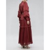 Rochie SUPERPREMIUM silky luxury wine