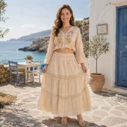 Compleu BOHO Manvi Roze