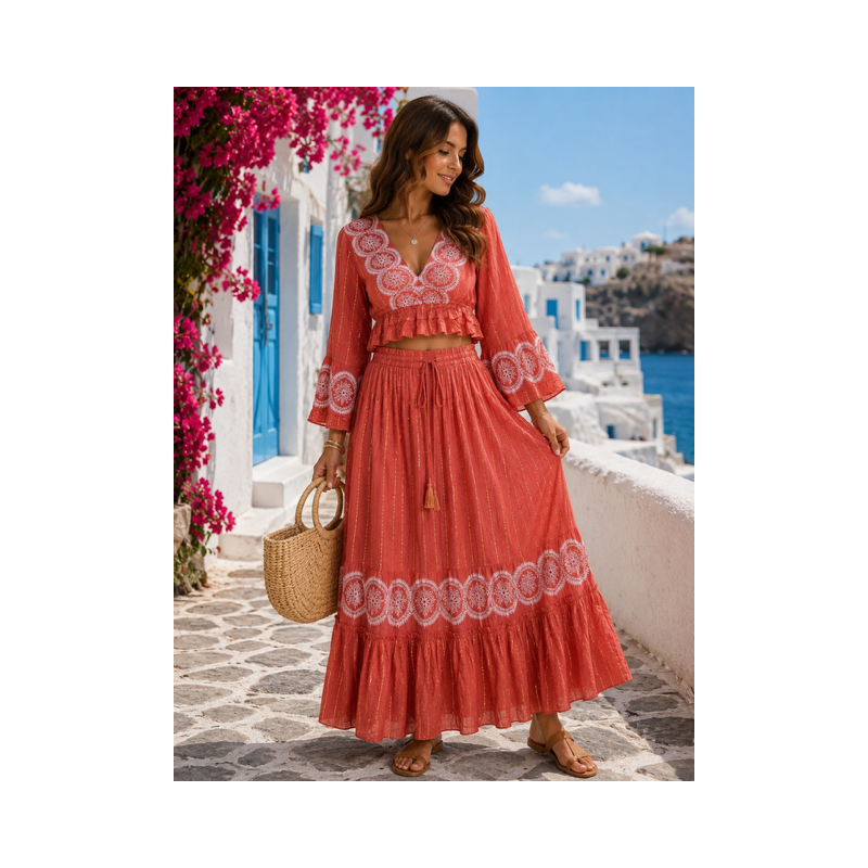 Compleu BOHO Manvi Lace Flowers